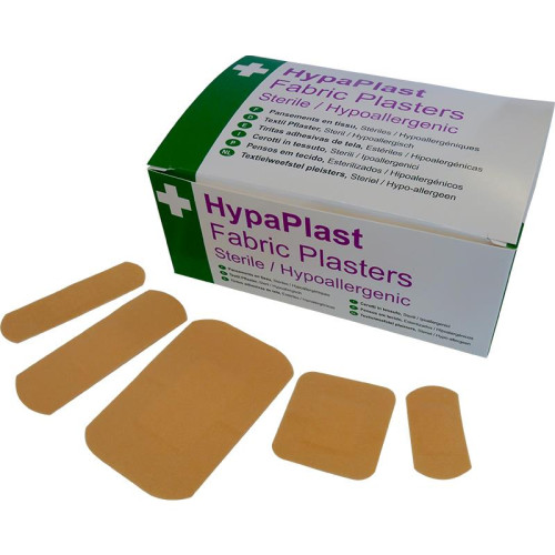 HypaPlast Assorted Fabric Plasters (Box of 100)