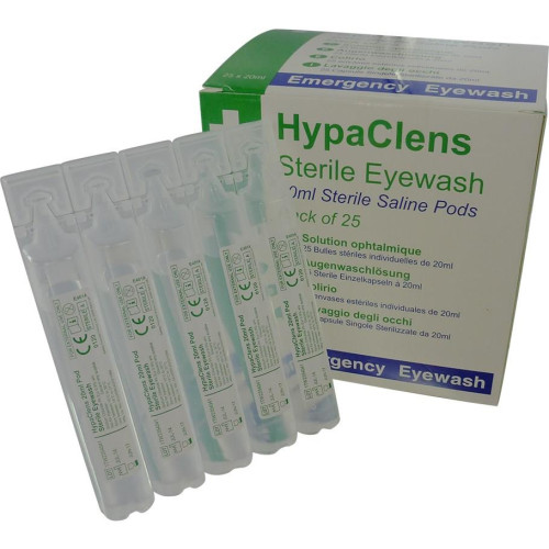 HypaClens Sterile Eyewash Pods (Box of 25)