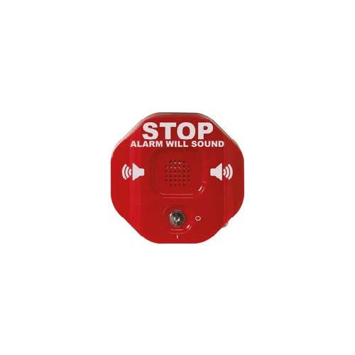 Red Exit Stopper Battery Powered Alarm