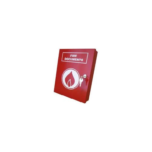 Red A4 Fire Document Safe Box with 2 Keys