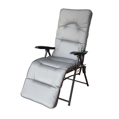 Set of 2 Cairo Grey Folding Relaxer Chair