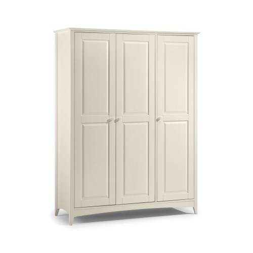 Cameo Stone White 3 Door Wardrobe (D52 x W137 x H182cm)