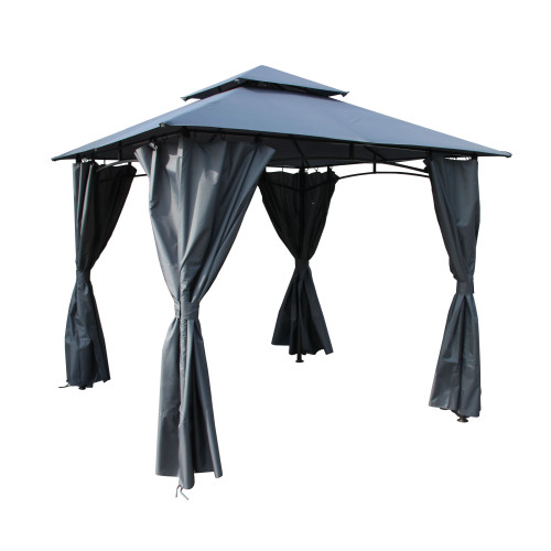 Cambridge Grey Compact Gazebo 2.75 x 2.75m