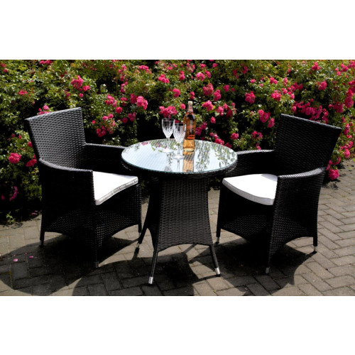 Nevada Rattan 2 Seater Round Set - Brown