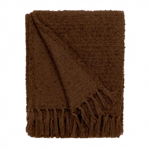 Yard Candar Textured Boucle Throw 130 x 170cm - Cocoa