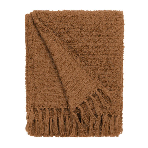 Yard Candar Textured Boucle Throw 130 x 170cm - Ginger