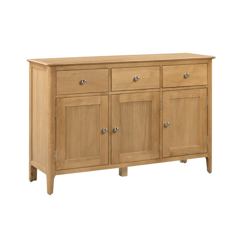 Cotswold Oak 3 Door 3 Drawer Sideboard (D45 x W135 x H90cm)