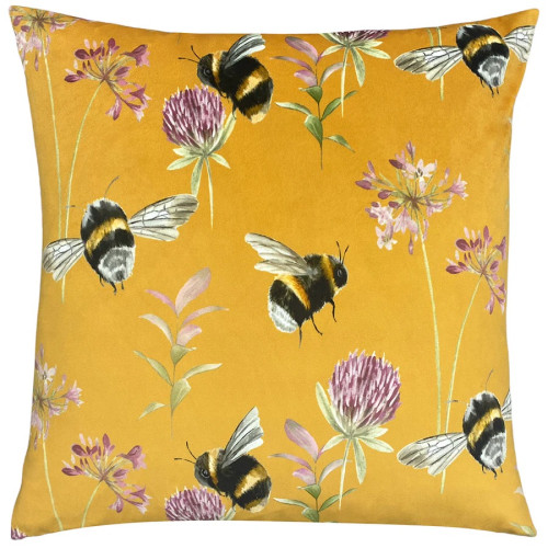 Evans Lichfield Country Bee Garden Polyester Filled Cushion 43 x 43cm - Honey