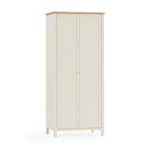 Coxmoor Ivory & Oak 2 Door Wardrobe (D55 x W80 x H188cm)
