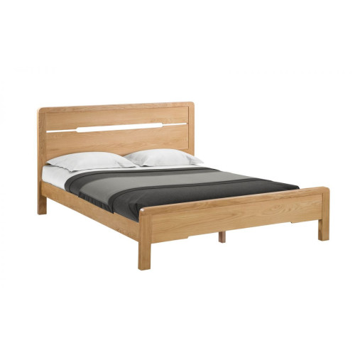 Curve Oak Bed - King (D212 x W161 x H105cm)