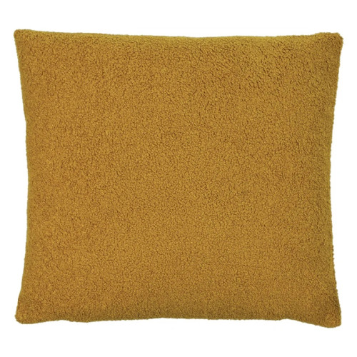 Furn Malham Fleece Square Polyester Filled Cushion 50 x 50cm - Saffron