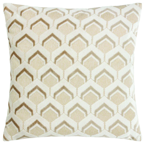 Paoletti Ledbury Polyester Filled Cushion 45 x 45cm - Warm Taupe