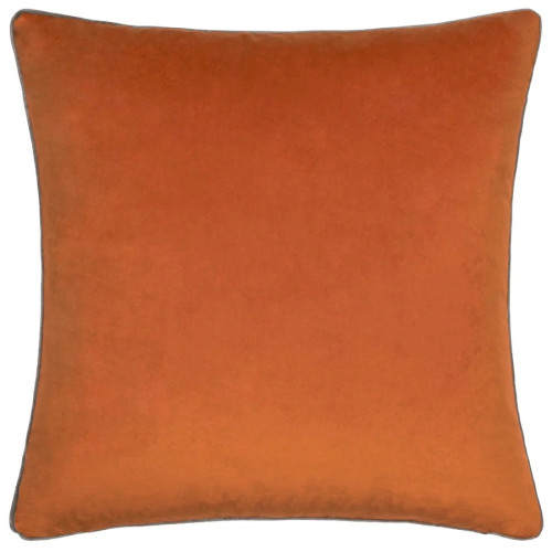 Furn Meridian Velvet Cushion Cover 45 x 45cm - Pumpkin/Mocha