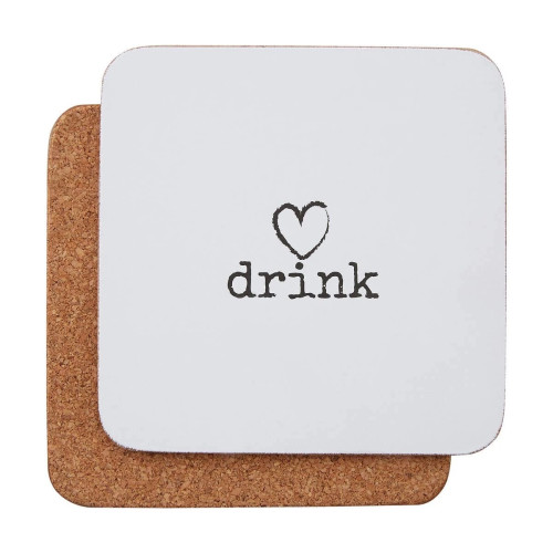 Set of 4 Charm Cork Coasters