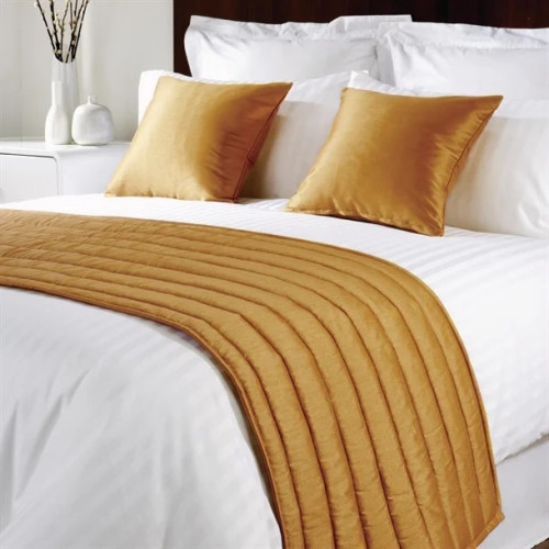 Comfort Simplicity Trevira with Silky Finish Bed Runner - Antique Gold