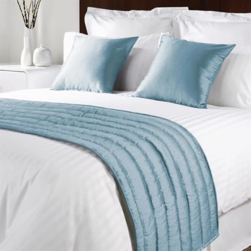 Comfort Simplicity Trevira with Silky Finish Bed Runner - Cool Blue