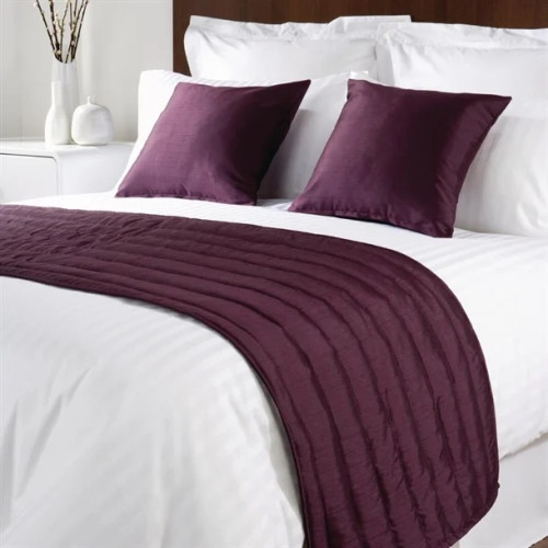 Comfort Simplicity Trevira with Silky Finish Bed Runner - Purple