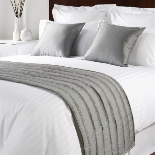 Comfort Simplicity Trevira with Silky Finish Bed Runner - Slate