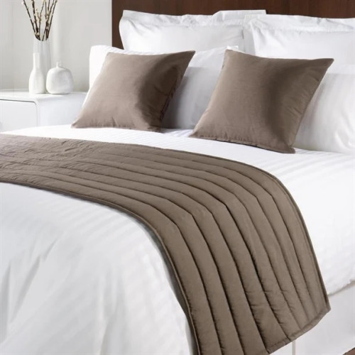 Comfort Simplicity Trevira with Silky Finish Bed Runner - Taupe