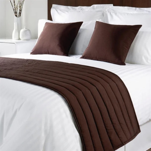 Comfort Simplicity Trevira with Silky Finish Bed Runner - Walnut