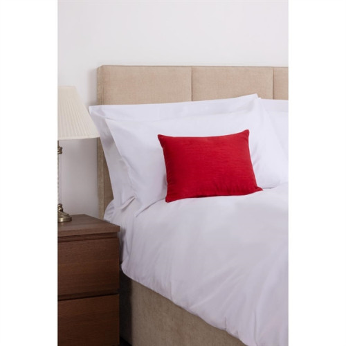 Comfort Simplicity Trevira with Silky Finish Rectangle Cushion 32 x 42cm - Scarlet