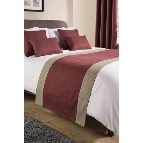 Comfort Tundra Textured Woven Jacquard Finish Bed Runner - Fuchsia