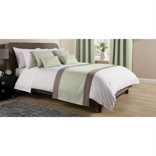 Comfort Tundra Textured Woven Jacquard Finish Bed Runner - Willow