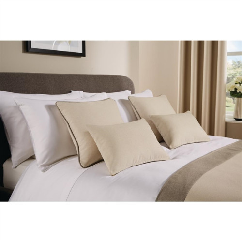 Comfort Tundra Textured Woven Jacquard Finish Rectangle Cushion 32 x 42cm - Canvas