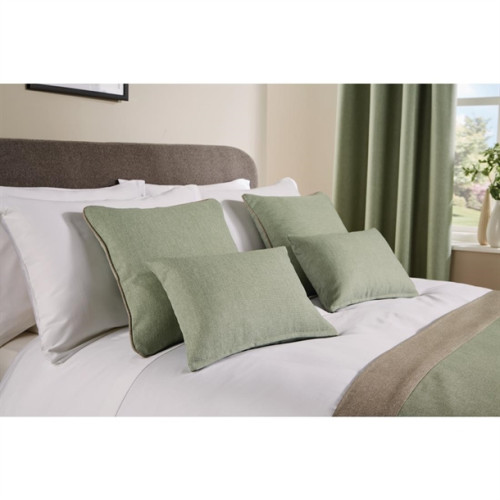 Comfort Tundra Textured Woven Jacquard Finish Rectangle Cushion 32 x 42cm - Soft Mint
