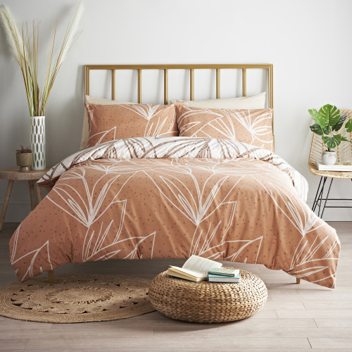 Cosmo Living Sunset Leaf Duvet Set - Single