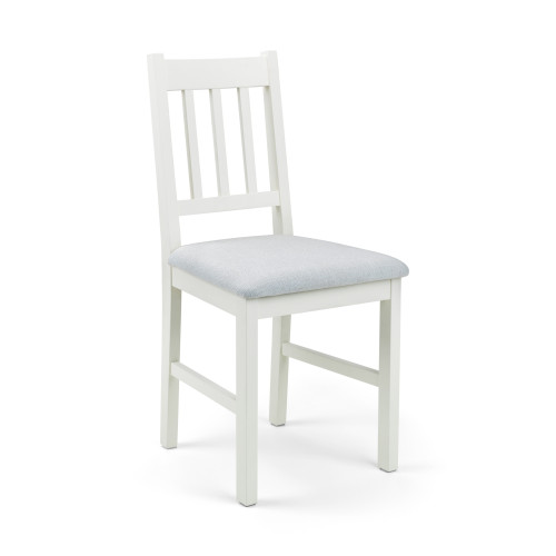 Set of 2 Coxmoor White Dining Chairs (D40 x W43 x H90cm)