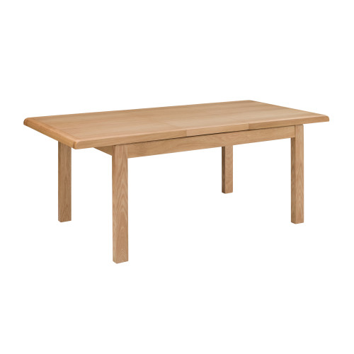 Curve Oak Rectangular Dining Table (D90 x W150-200 x H76cm)