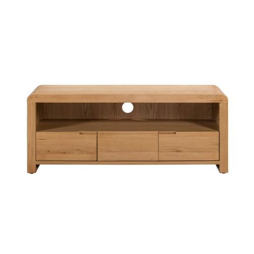 Curve Oak TV Unit (D45 x W115 x H50cm)