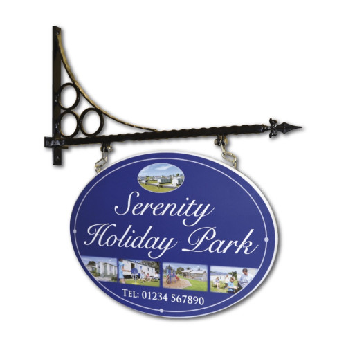 Custom Thick PVC Oval Sign 74 x 53 x 2cm