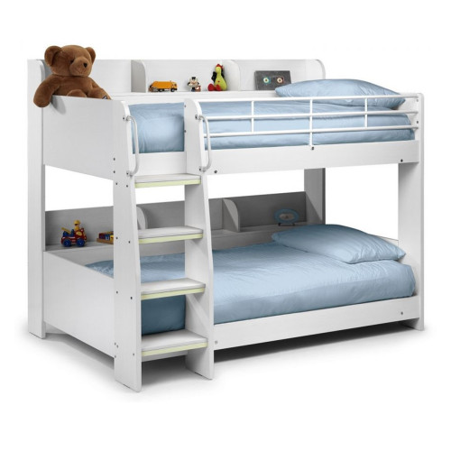 Domino White Bunk Bed - Two Singles (D137 x W199 x H161cm)