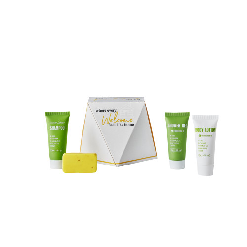 Dale Leisure Branded Baby Faceted Toiletries Welcome Pack (Box of 28) - Greener Lifestyle Tube