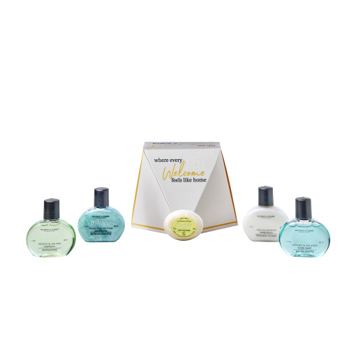 Dale Leisure Branded Baby Faceted Toiletries Welcome Pack (Box of 28) - Spa Therapy