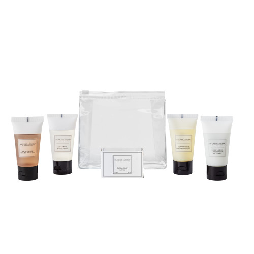 Clear Grip Lock Bag Toiletries Welcome Pack (Box of 50) - London Collection Tube