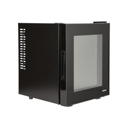 Corby of Windsor Eton Freestanding 20 Litre Mini Bar (H44 x W36 x D38.5cm) - Glass Fronted with Black Interior