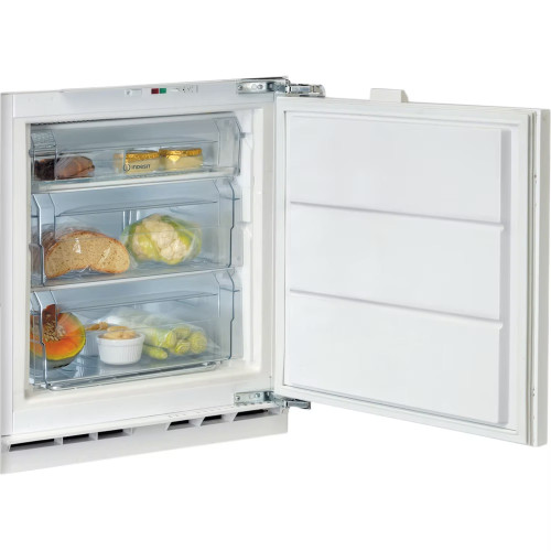 Indesit Integrated Undercounter Larder Freezer with Low Frost 91 Litre (H81.9 x W59.7 x D54.5cm) - White