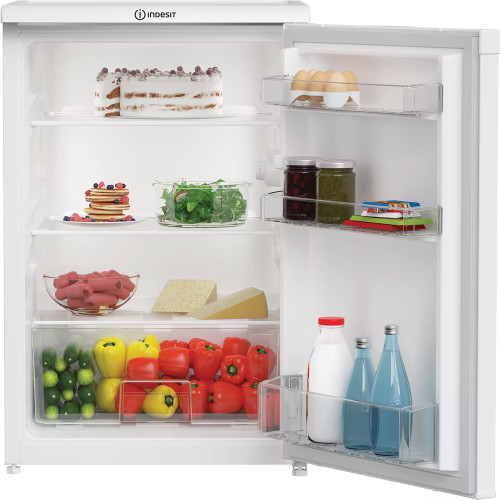 Indesit Freestanding Undercounter Larder Fridge with Low Frost 128 Litres (H84 x W54 x D59cm) - White