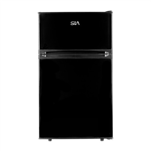 SIA Freestanding Undercounter Twin Door Fridge Freezer (H84.5 x W47.9 x D49.5cm) - Black