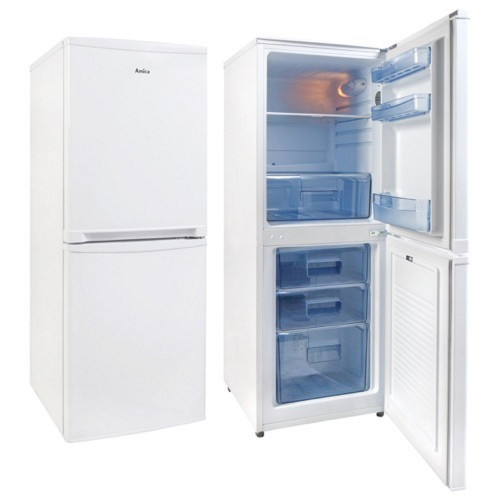 Amica Freestanding 50|50 Fridge Freezer (H129.9 x W50 x D56.5cm) - White