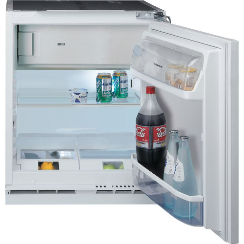 Hotpoint Integrated Undercounter Fridge with Ice Box (H81.9 x W59.7 x D54.5cm) - Steel