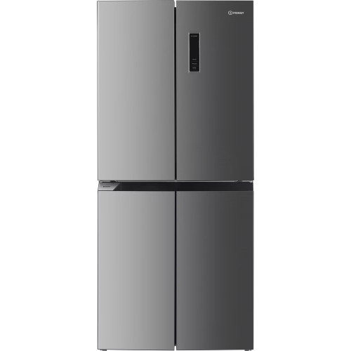 Indesit Freestanding 4 Door Total No Frost American Style Fridge Freezer (H180 x W79 x D70cm) - Brushed Steel