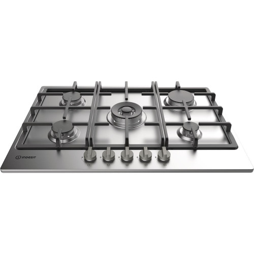 SIA Integrated Gas 5 Burner Hob with Front Controls (H9 x W68 x D50cm) - Stainless Steel