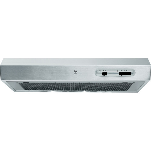 Indesit Freestanding Visor Cooker Hood with Extractor Fan (H13.2 x W59.9 x D51cm) - Stainless Steel