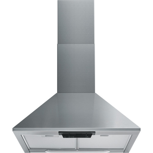Indesit Freestanding Cooker Hood with Chimney Extractor Fan (H106 x W60 x D45cm) - Stainless Steel