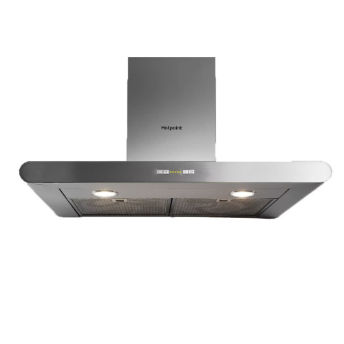 Hotpoint Freestanding Cooker Hood with Chimney Extractor Fan (H115 x W60 x D50cm) - Stainless Steel