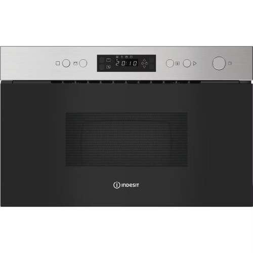 Indesit Integrated Mircowave Oven with Grill 700w | 22 Litre (H38.2 x W59.5 x D32cm) - Stainless Steel